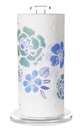 Acrylic Paper Towel Holder, Modern Kitchen Decor Paper Towel Dispenser 13.5" Tall Standing Countertop Paper Towel Holders For Kitchen Organization, Bathroom, Laundry Room, Pool House Made In Usa #TOP25