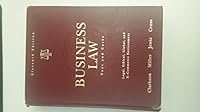 K. W.Clarkson's,R.L. Miller's,G. A.Jentz's,F.B.Cross's Business Law 11th(eleventh) edition(Business Law: Text and Cases (West's Business Law) (Hardcover)) B003P5JPL2 Book Cover