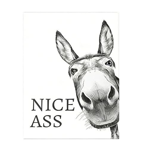 Lustige Badezimmer Wanddekoration - 30x40 cm Leinwand humorvoll witziger Spruch moderno Bild Wandkunst origineller Wandschmuck | Für Badezimmer Wohnzimmer Schlafzimmer Flur Hotel Laden Geburtstag