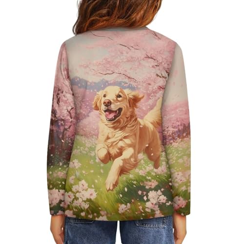 Image of Uourmeti Girls Graphic Tees Long Sleeve T Shirts for Teens Casual Tshirts Junior Sportswear Fall Tops