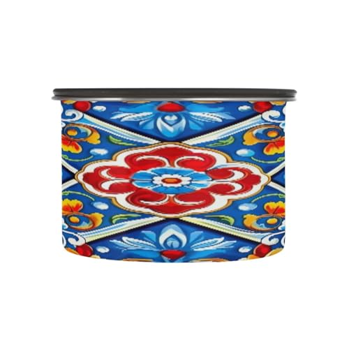Envase hermético para café azul 17oz acero inoxidable