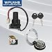 WFLNHB Ignition Switch Fuel Gas Cap Seat Lock Key Set Replacement for Suzuki GSXR1300 Hayabusa 37100-24F00 1999-2007
