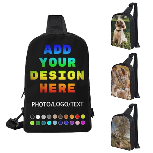 Sling Bag Customized bags Custom Sling Bag Personalized Crossbody Bags Customizable Casual Crossbody Bag for Men Women Hiking Travel