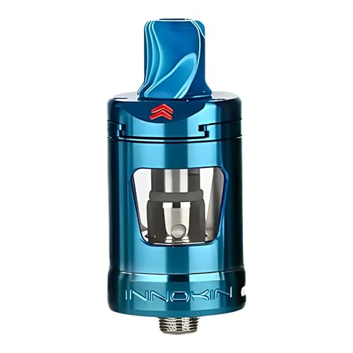 INNOKIN Zlide Tank [Blue] - COMPATIBLE COILS: Zenith (Z) Coils - All Vaping Style Top Fill 510 Threaded Connection Adjustable Airflow - Nicotine Free