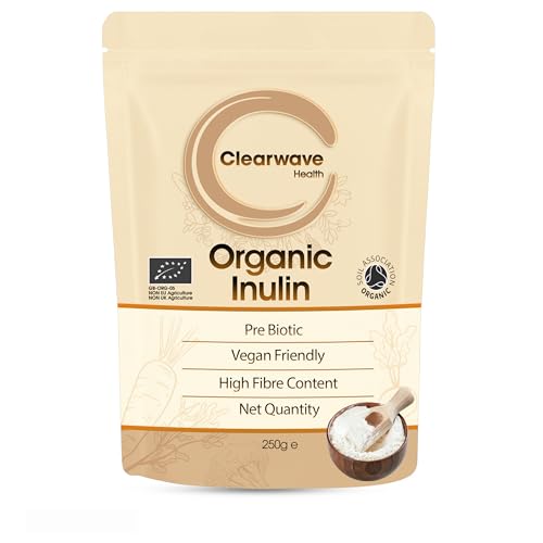 Organic Inulin Powder 250g | Prebiotics Fibre Supplement | Soluble Fibre