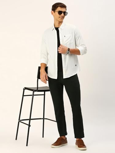 Image of Thomas Scott Men Classic Slim Fit Cotton Casual Full Sleeves Shirt