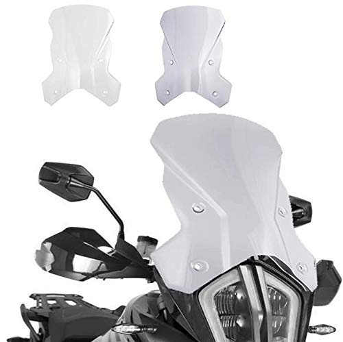 Motocicleta Moto Parabrisas con soporte de montaje Trabaja con K-T-M 1290 Super Adventure R/S 2017 2018 2019 Deflector de viento Protector (Humo ligero)