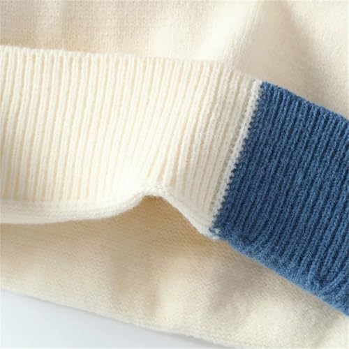 Men's Streetwear Ripped Sweater Korean Winter Hip Hop Sweaters Men Soft Warm Pullover4