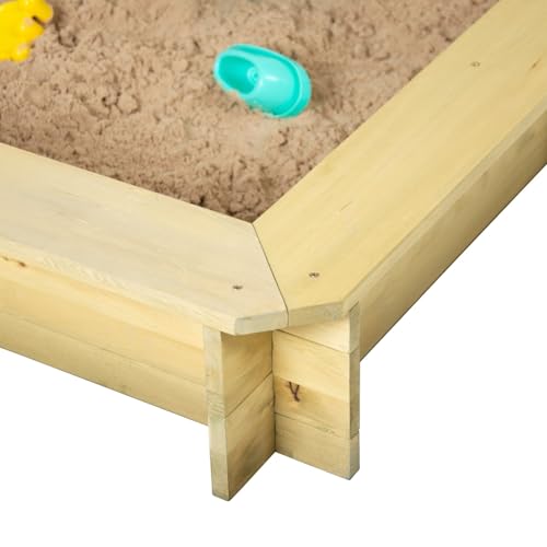 Arenero de madera TP275 con toldo protector regulable y banco integrado 5