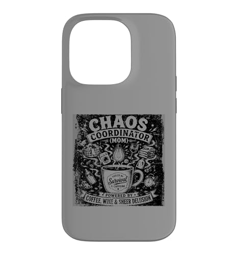 Mom Chaos �R�[�f�B�l�[�^�[ �R�[�q�[ ���C�� �X�}�z�P�[�X iPhone 14 Pro �p