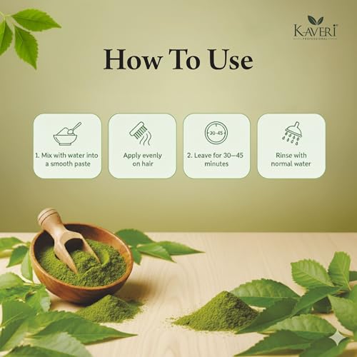 Kaveri Professional Herbi Natural Black Henna Hair Color 10Gm miniatura 5