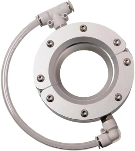 High-Efficiency Ring Air Knife Blower, 360° Aluminum Alloy Wind Knife with Dual Air Inlets, Split Installation for Pipe & Cable Cooling, Compatible with Air Compressors