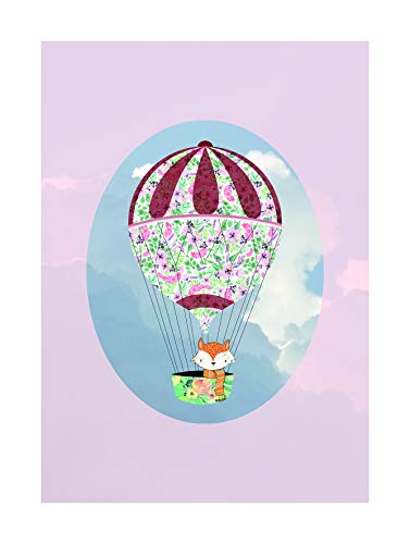 Komar Wall Picture Happy Balloon Rose Poster Picture Living Room Bedroom Decoration Art Print Without Frame Available in 3 Sizes
