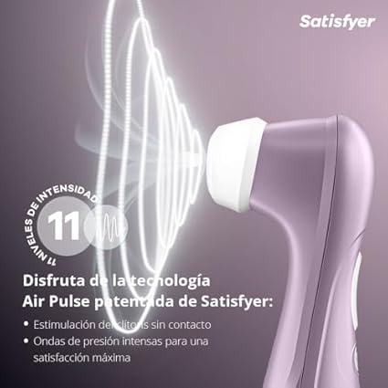 Satisfyer Pro 2 Vibrador Consolador | Estimulación Clitorial Silenciosa y Potente | Regalo de Juguete Sexual para Mujer | Juguete Sexual Erótico Extremo | Vibrador de Ondas de Presión con Vibraciones