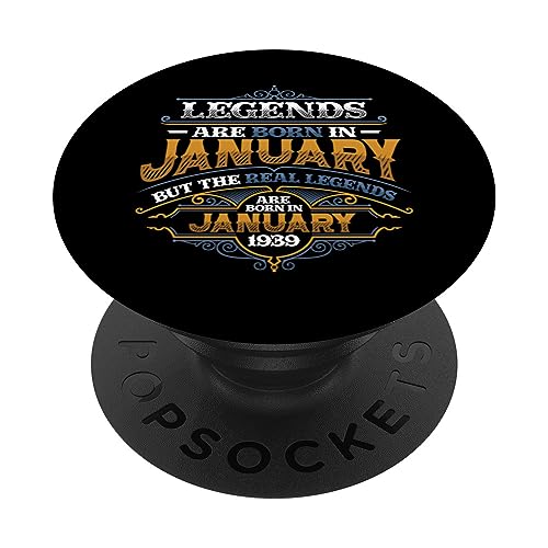 Las leyendas nacen en enero de 1939 Cumpleaños 85 de las mujeres PopSockets PopGrip Intercambiable