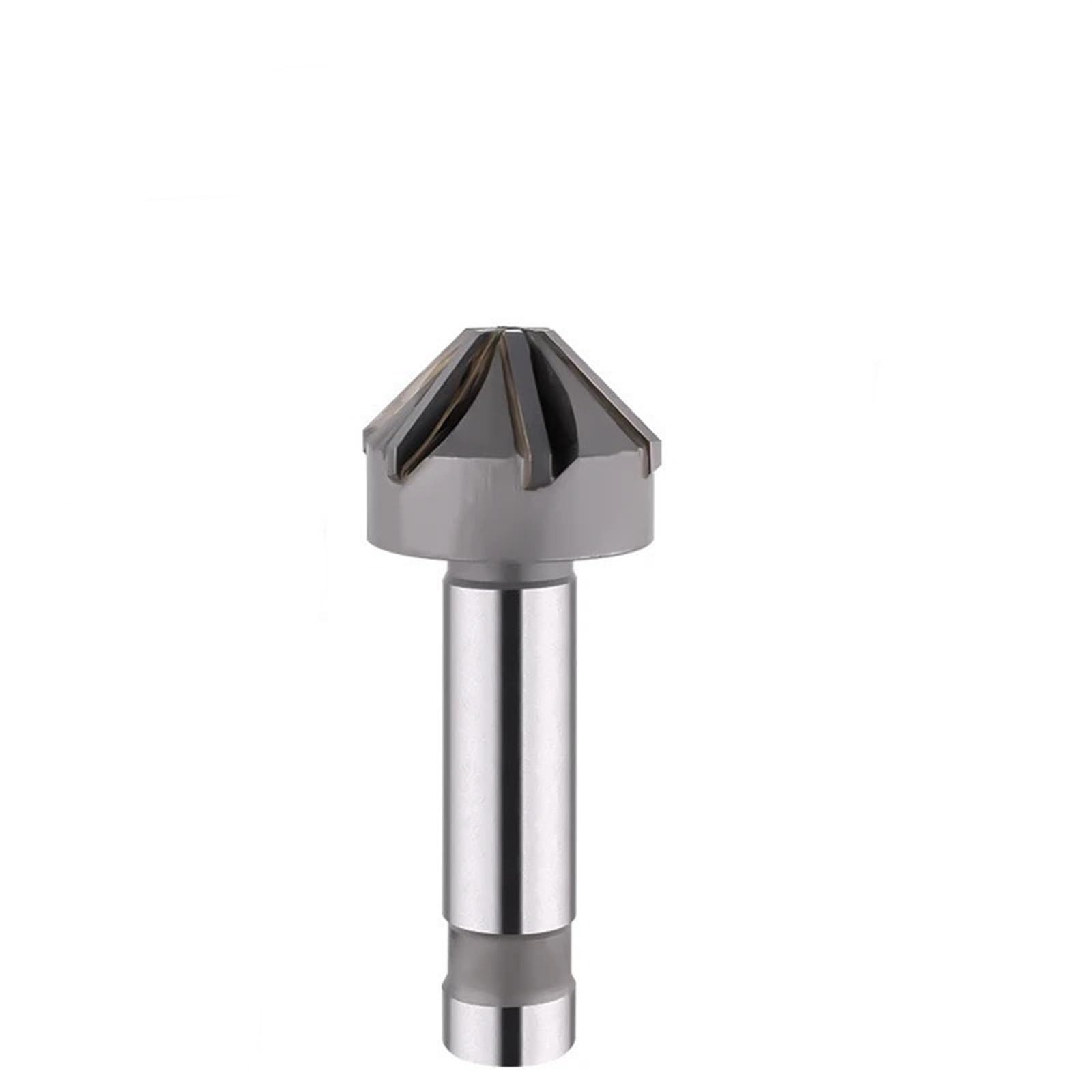 HYUJNAFZR Chamfer End Mill 90 Degrees Chamfer Milling Cutter with Brazing Carbide Blade Straight Shank Chamfering Countersink Drill Bit V Groove CNC Chamfering End Mill(D25-90-d16)