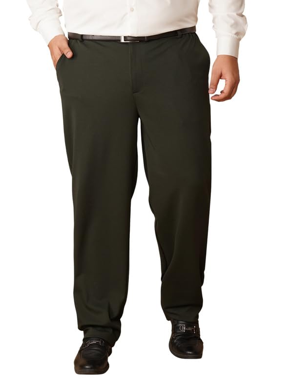OOMPH! Luxury Lycra Stretchable Formal Pants for Men | Stylish Slim Fit Men's Wear Trousers for Office or Party | Mens Fashion Dress Trouser Pant