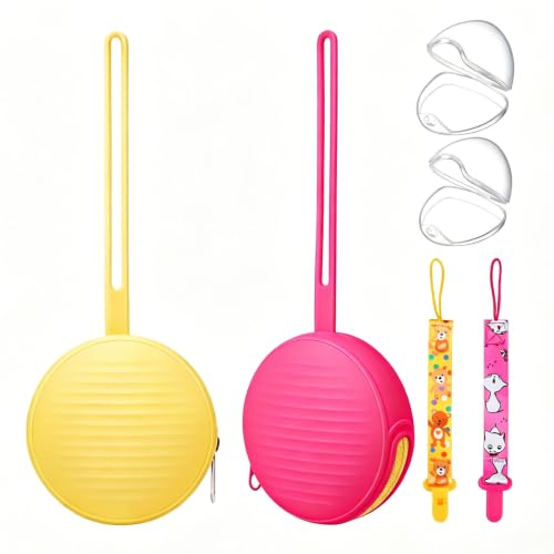 Sopkdey Pacifier Case, Holder for BPA Free Traveling Baby Essentials Set