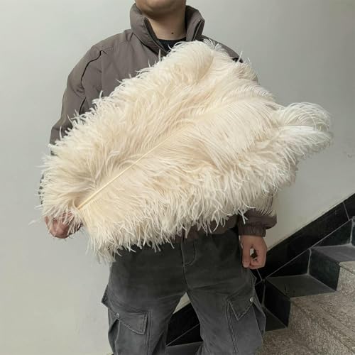 OXFYY Natural Ostrich Feathers for Crafts OXFYY Natural Ostrich Feathers for Crafts
