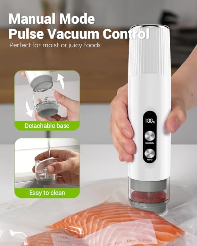 Cordless Vacuum Sealer with Reusable Bags