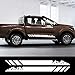 YEHJTK Compatibile con Nissan Navara NP300 off Road Mountain, Adesivi per Auto a Strisce Laterali della portiera dell'auto