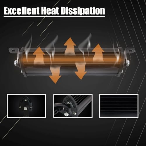 Image of Slim LED Light Bar, 7 Inch LED Work Lights Pods for Truck Tractor Boat Ebike Dirt Bike LED Lightbar Motorcycle Headlight 12V-60V ATV UTV RZR RC RV MTB Lawn Mower Golf Cart MTB Biking