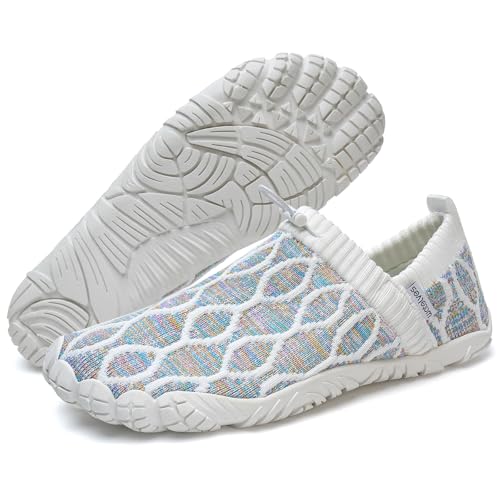 Image of WateLves Barefoot Water Shoes Women Men Minimalist Comfortable Walking Shoes Beach Outdoor Running Sneakers