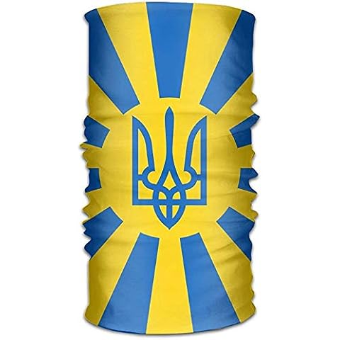OUSHENGMAOYI Neck Headwrap,Imperial Ukrainian Flag Headwrap Unisex Headwear Scarf Mask Multifunctional Seamless Neck Gaiter For Running Hiking Fishing Camping Cover