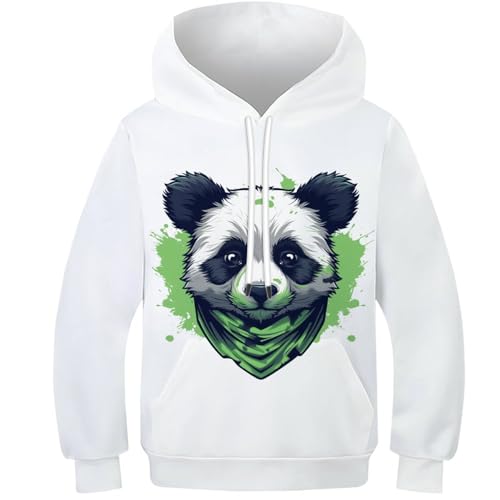 Sweat à capuche panda unisexe : le pull chaud anti-froid pour ados