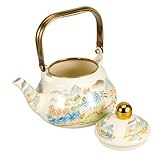 Chauffage rapide : conçue pour un chauffage rapide, cette théière vous permet de déguster du thé chaud en un rien de temps, pour les modes de vie actifs, théière enchanteresse, cafetière en céramique