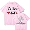 T-Shirt Round Neck Cotton Short Sleeve Alice in Borderland Printed Short-Sleeved Hip-Hop Aesthetic Street Sports Shirt Clothing XS-3XL-Black||x_s #4