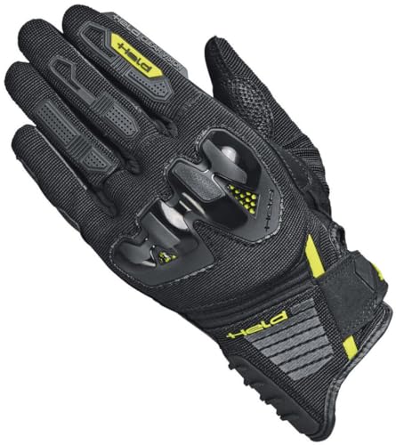 Gants de moto pour femmes Held Sambia 2 noir jaune taille L 8