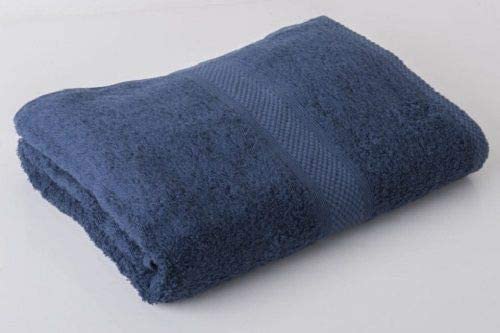 SHL Navy Blue 100% Cotton Towel 500 Gsm (Pack Of 2 Gym/Sweat Towels)