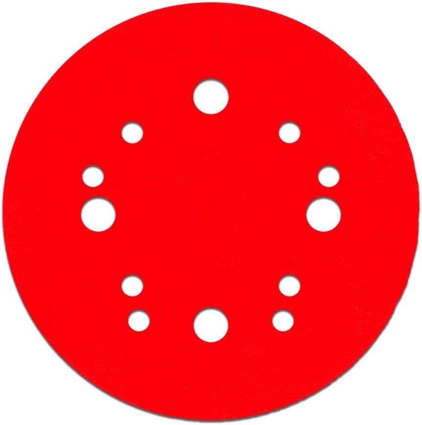 Diablo Hook and Lock ROS Sanding Discs for Solid Surface, Wood, Metal and Plastics - 5", 180 Grit, Fine, Ceramic Blend, 50-Pack - DCD050180H50G