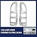 Car Rear Light Cover Trims 2Pcs Abs Chrome Car Tail Lamp Cover for Toyota for Hiace for Commuter 2008 2009 2010 2011 2014 Silver Exterior Vehicle Parts Decorate Taillight Guard