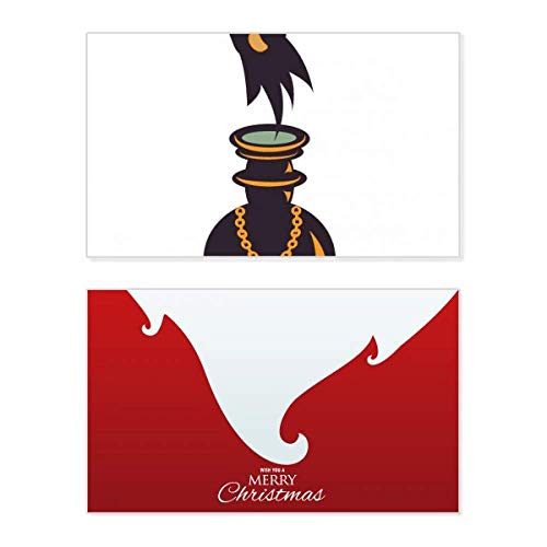Carte de Noël pour Halloween à message de qualité supérieure ancienne