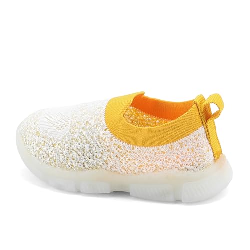 Image of ASIAN Sparkle-01 Kids LED Shoes for Boys & Girls with Soft Knit Material | Lightweight and Easy Slip-On Fit