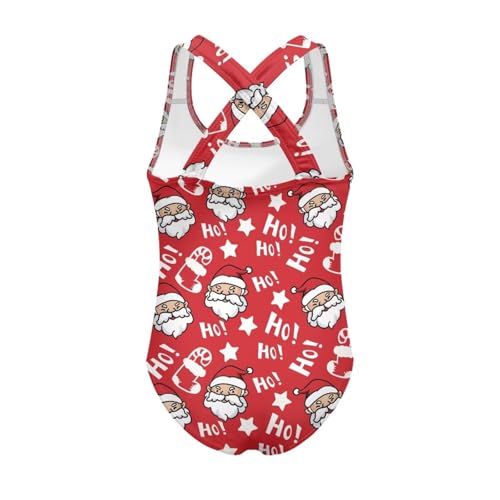 Image of One Piece Swimsuit for Girls Kids Quick Dry Bathing Suit with Crossback Strap Summer Beach Swimwear Size 5T-14