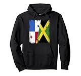panama jamaica half flag panamense jamaican heritage felpa con cappuccio