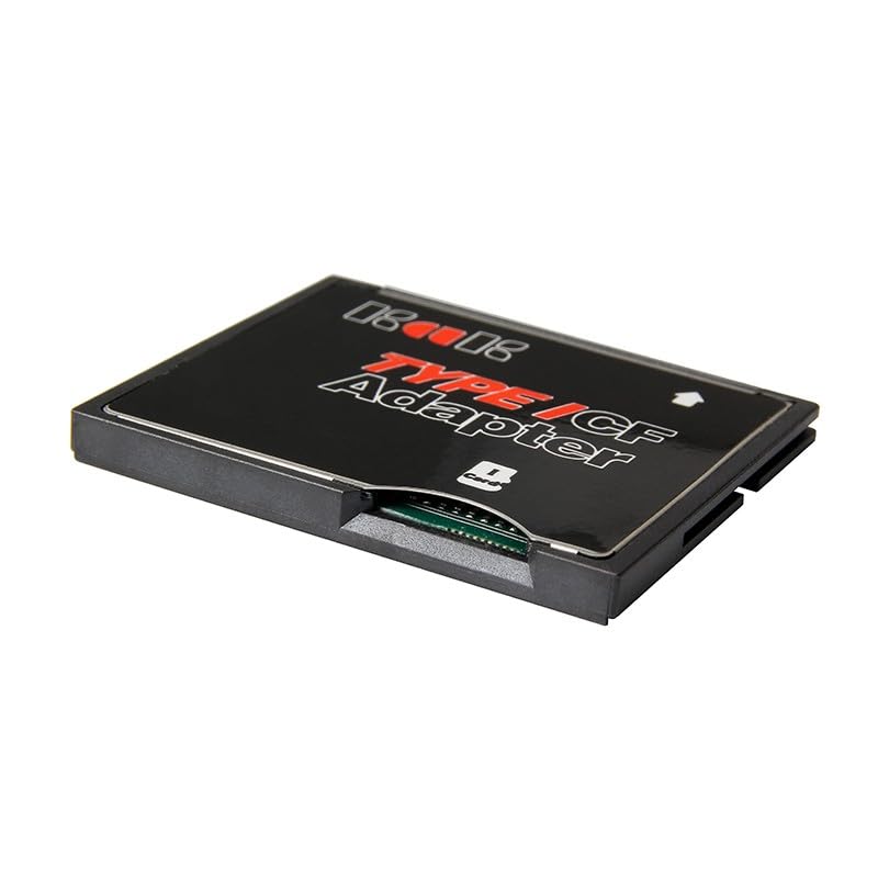 Micro TF a CF ranura única convertidor de tarjeta compacto LeHang lector negro fotos y vídeo