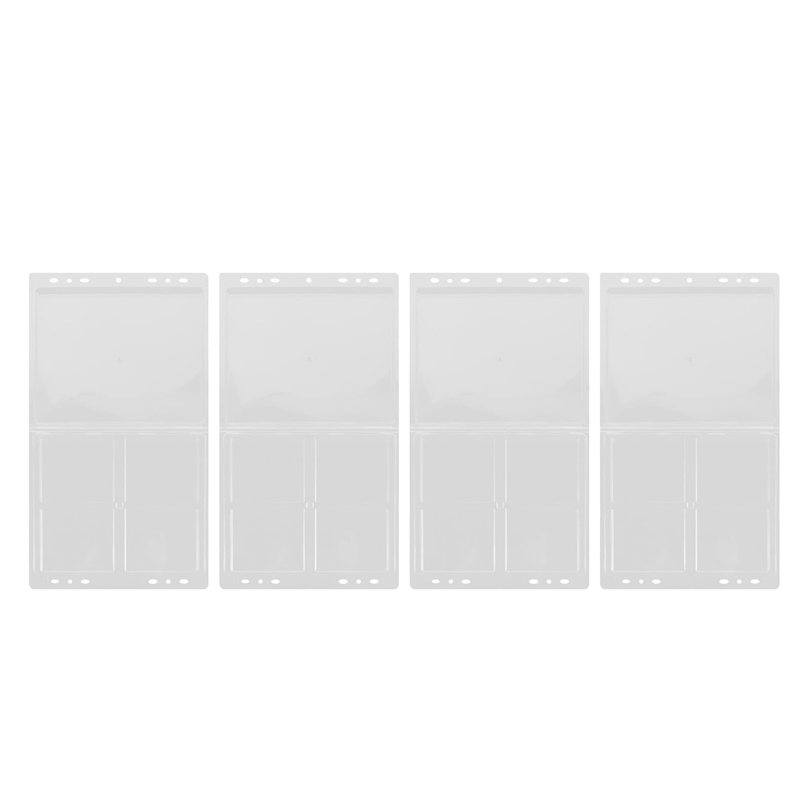 Álbum de colección de monedas A5 con 4 hojas de acrílico y 24 bolsillos protectores