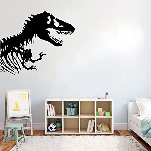 Vinilo decorativo de pared Dinosaurio T-Rex negro miniatura 4