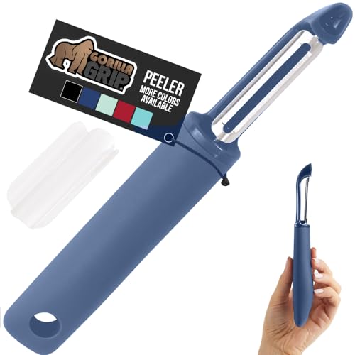 GORILLA GRIP Patented BPA-Free Sharp Stainless Steel Dual Swivel Vegetable