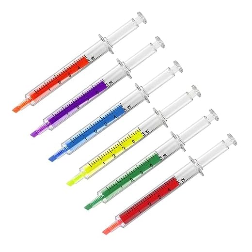 Ciieeo 3 Piezas Subrayadores Bolígrafo Resaltado Oficial Papelería Fluorescente Marcador De Rotulador Marcadores Fluorescentes Jeringuilla Resaltador