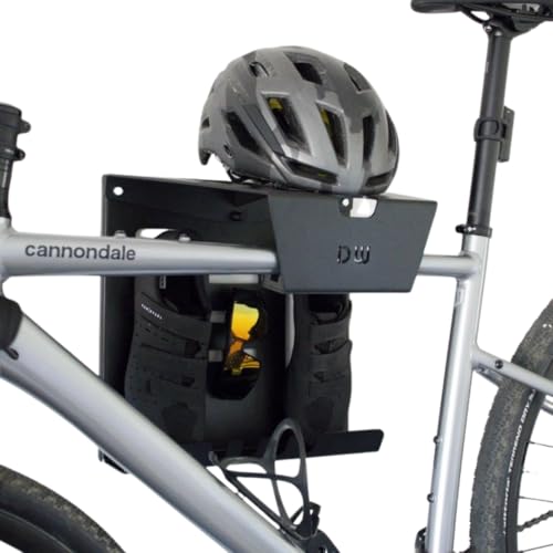DRAGONWORKS WALLRIDE Soporte Bicicleta Pared – Soporte Horizontal para Bicicleta de Carretera y Gravel   Colgador Bicicleta Pared para Garaje y Casa, De Acero Ahorra Espacio con Capacidad 35 kg