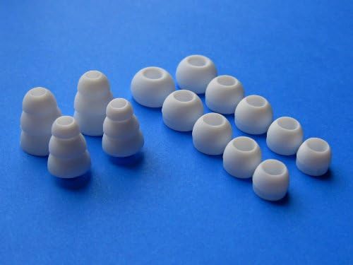 White Replacement Earbuds Eartips Set Compatible with Monster Tour, urBeats 2.0, Heartbeats 2.0, DiddyBeats and Monster Turbine Pro in-Ear Earphones