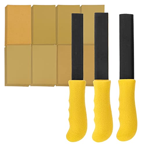 Dura-Gold Sanding Stick Kit With Ergo Handle Red Oval With 40 Sheet Sandpaper Starter Kit #TOP16