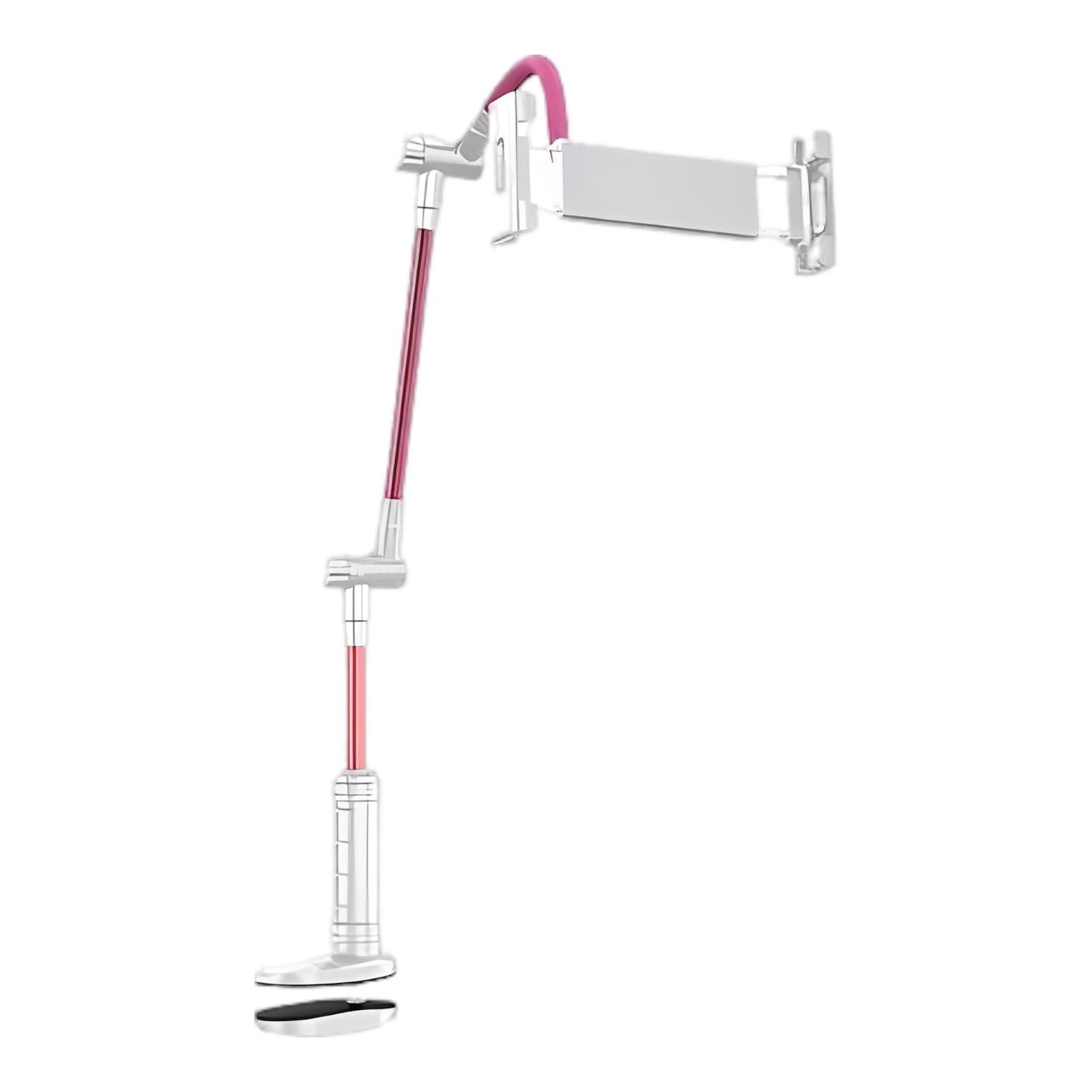Support de Tablette Flexible, Bras Long pour lit et Bureau, Support Pince Rose pour téléphone, Rotatif à 360 degrés, Bras col de Cygne pour Films et Lecture, réglable et Pratique au Quotidien