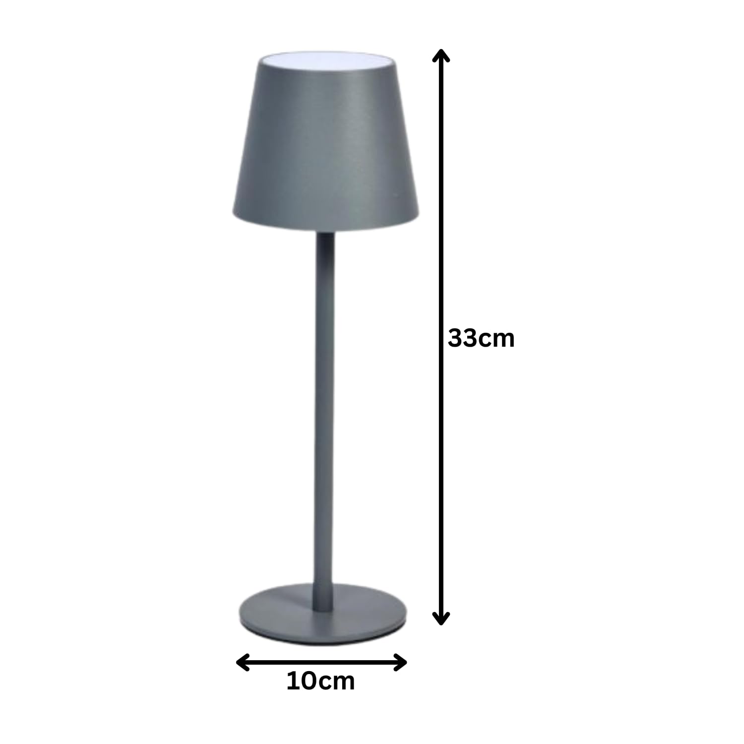 Marco Paul Slate Wireless Lamp Touch Lamps Bedside Lamps with USB Charging Port 3 Lighting Modes Lights for Bedroom Desk Light 2400 Mah Rechargeable Table Lamp LED Rechargeable Light - Image 2