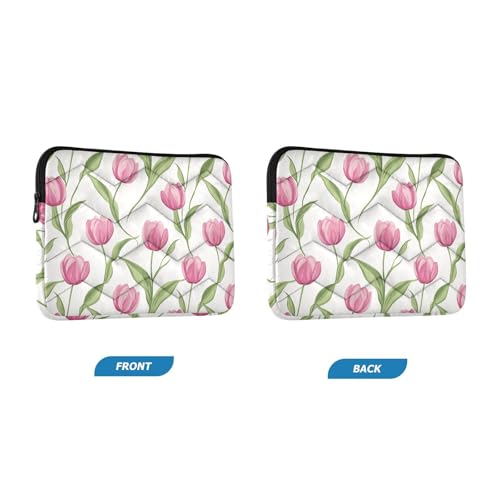 Funda elegante ALAZA con tulipanes para portátil 13-14 pulg miniatura 2